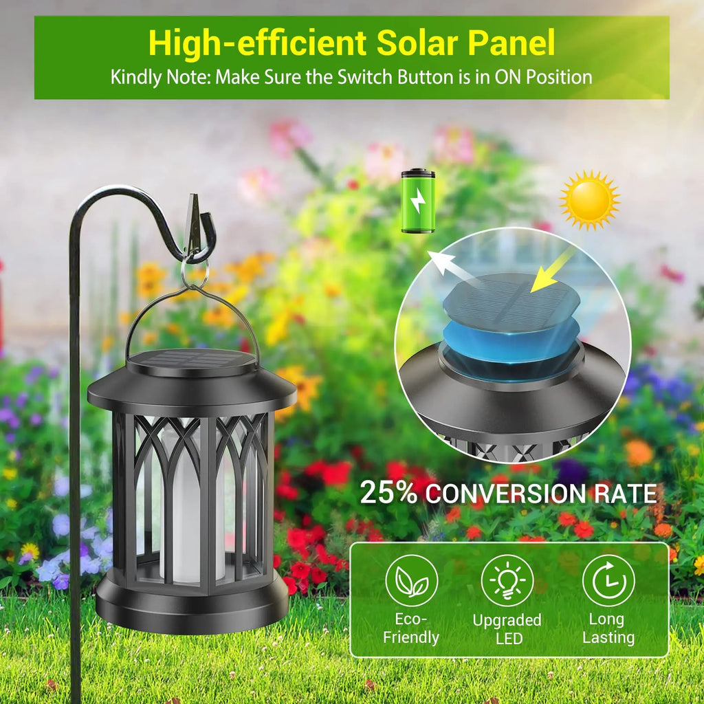 4 Pack Solar Lantern Outdoor Lights
