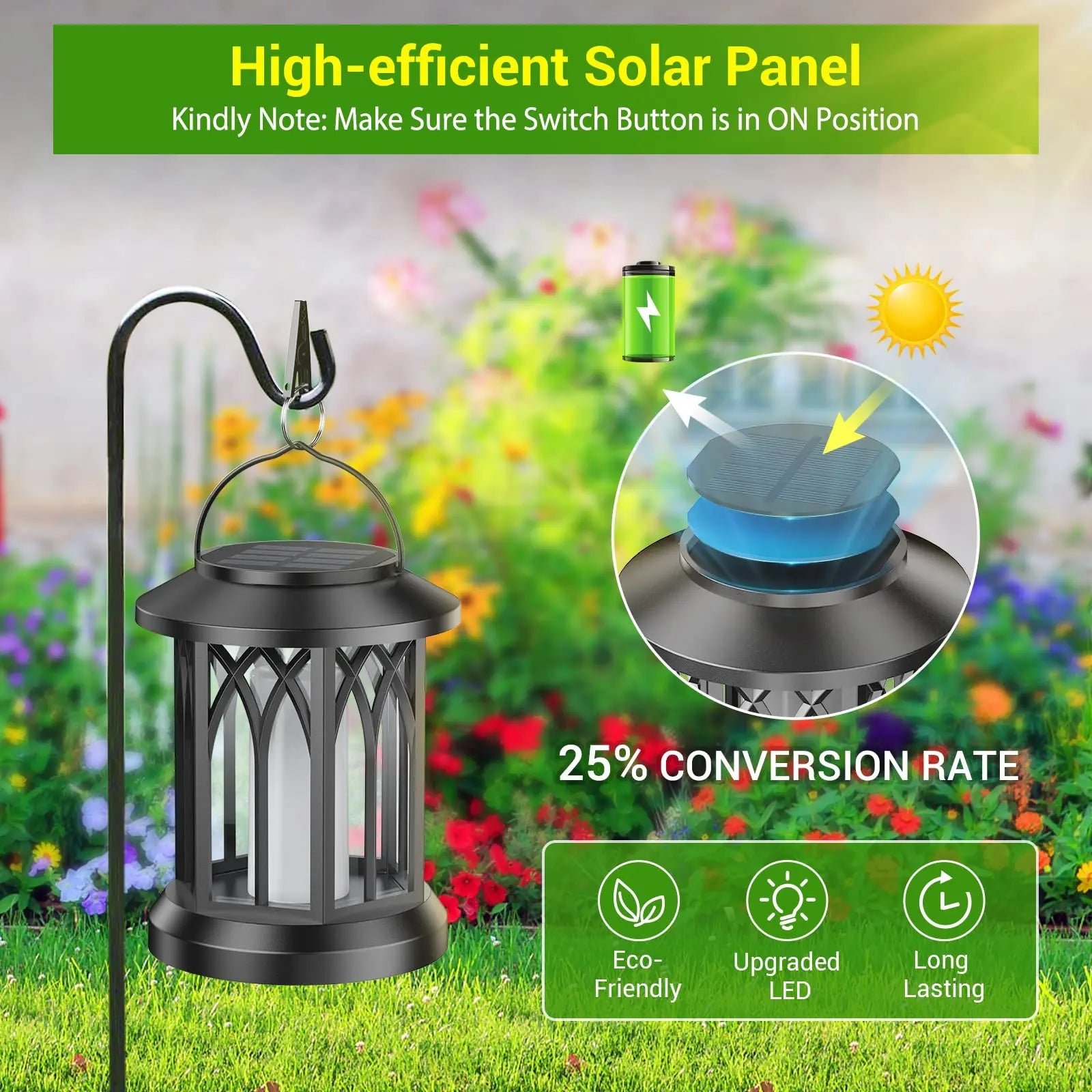 4 Pack Solar Lantern Outdoor Lights