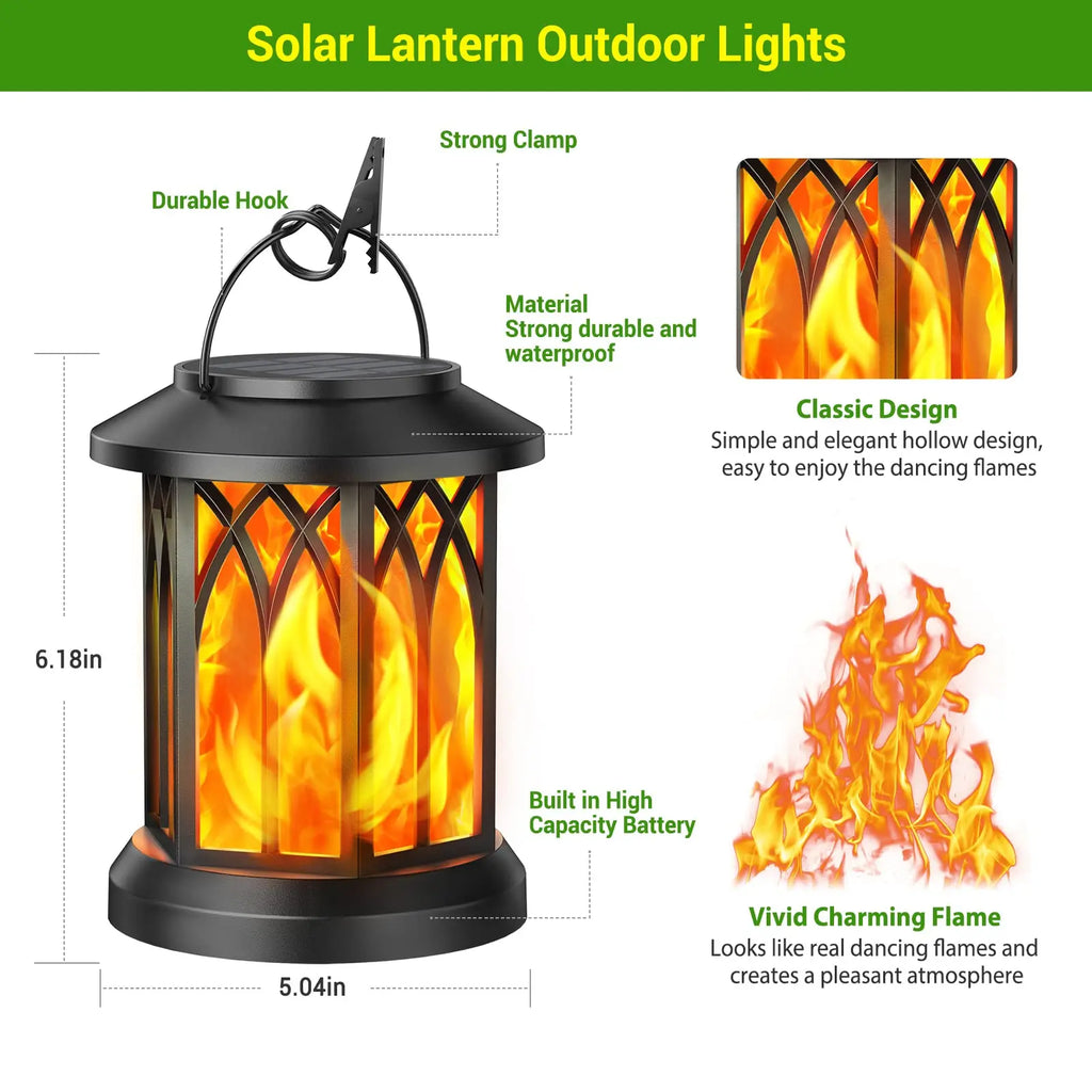 4 Pack Solar Lantern Outdoor Lights
