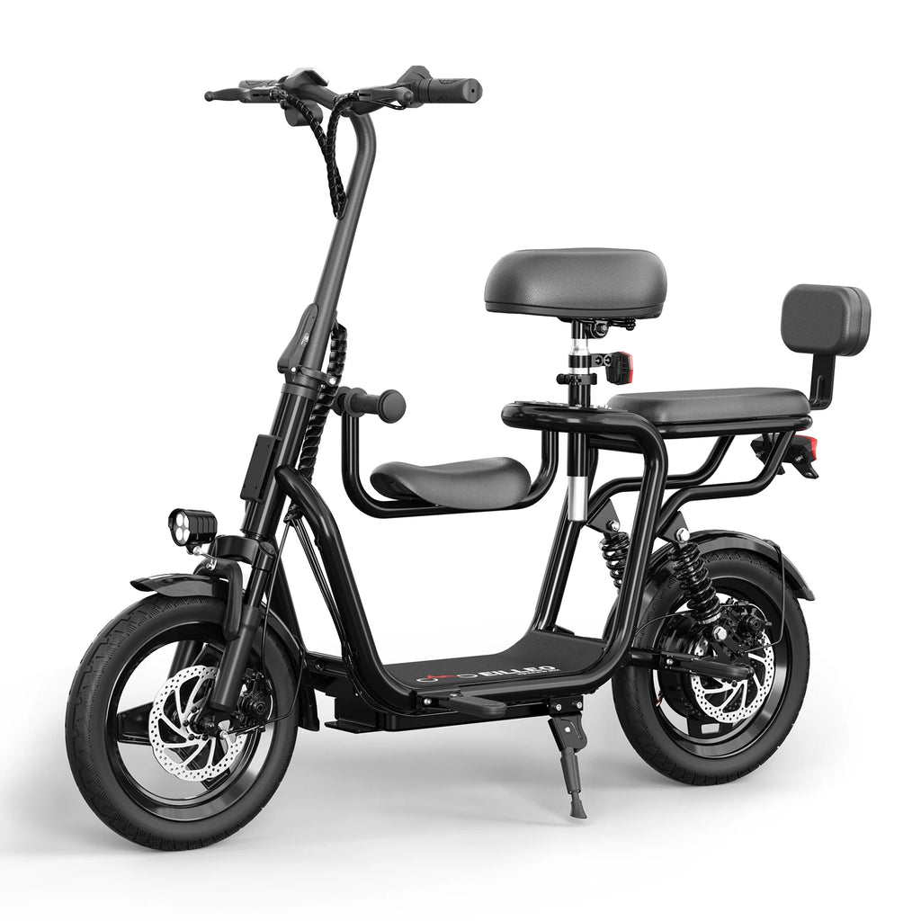 Electric Scooter with Adjustable Seat