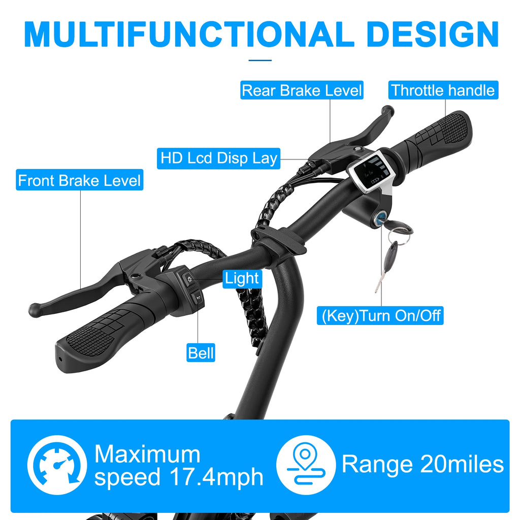 Electric Scooter with Adjustable Seat