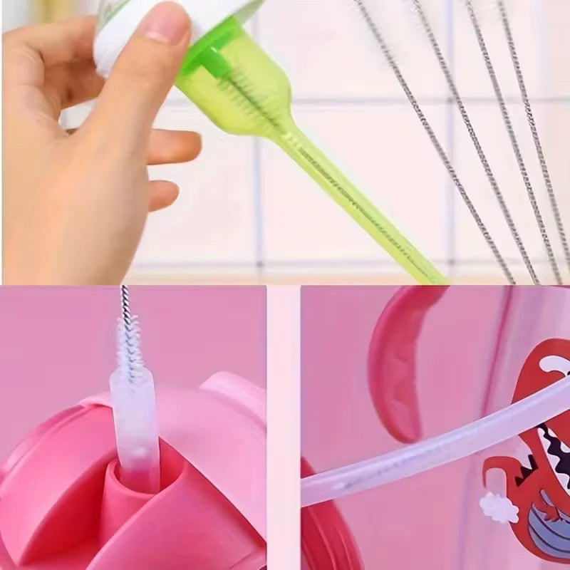 10pc. multiple diameter Reusable Straw Cleaning Brush