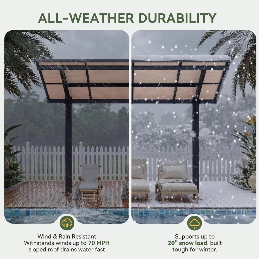 8x10ft Hard Top Gazebo