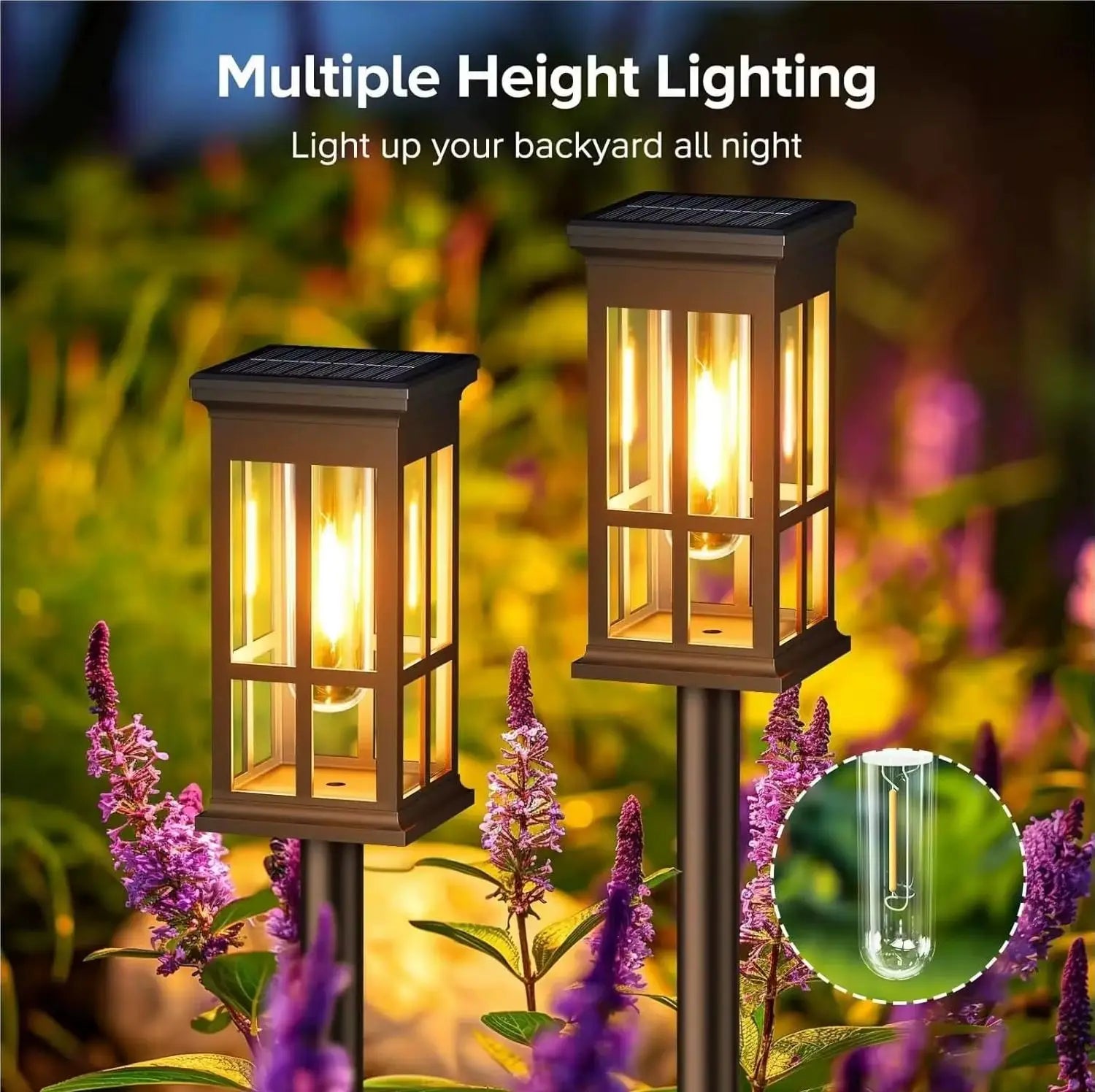 Outdoor waterproof/auto-on Solar Lamp