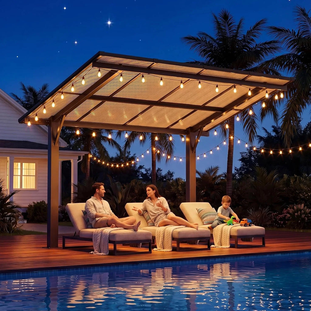 8x10ft Hard Top Gazebo