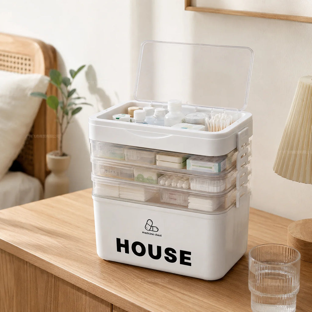Large-Capacity Multi-Tier Stackable Storage Box