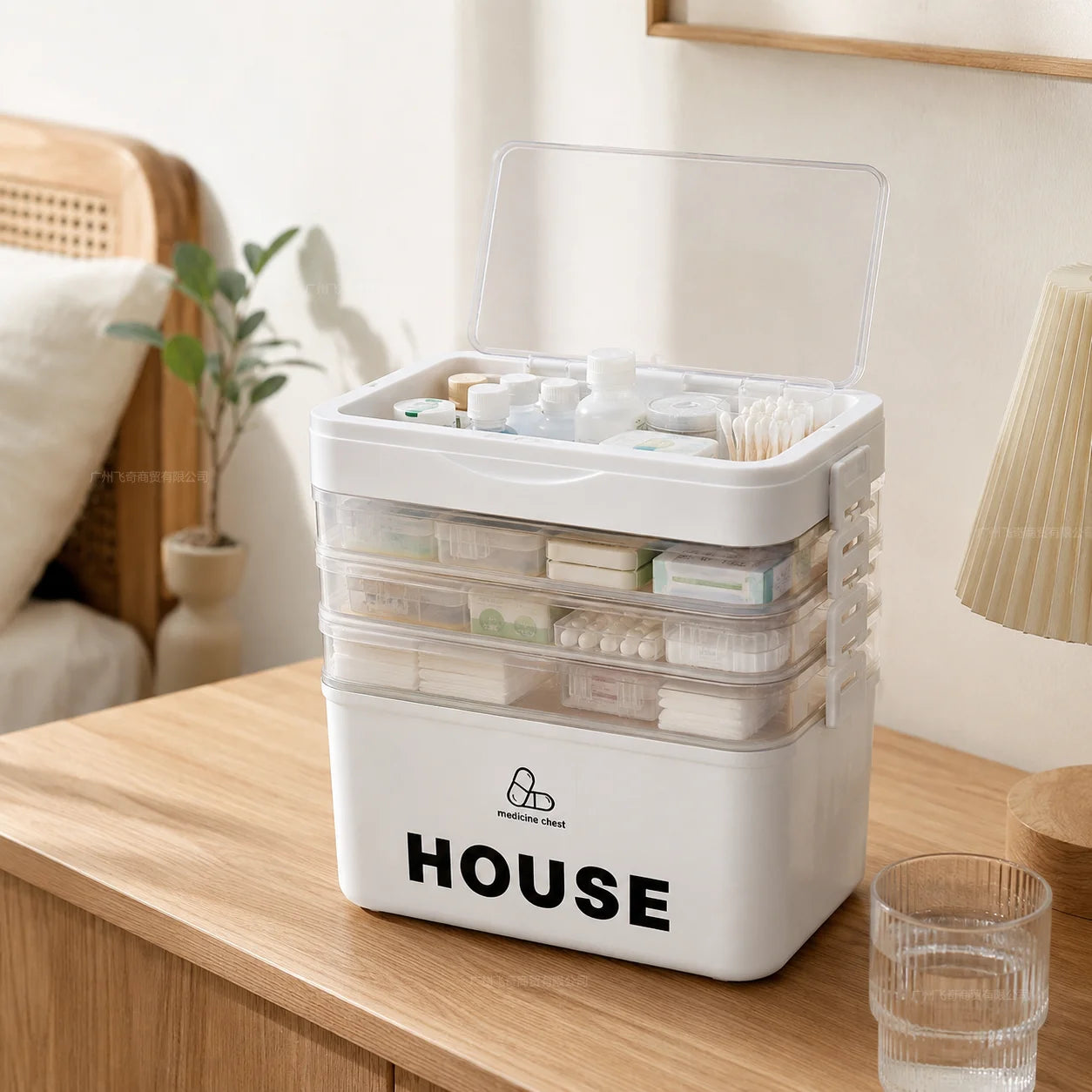 Large-Capacity Multi-Tier Stackable Storage Box