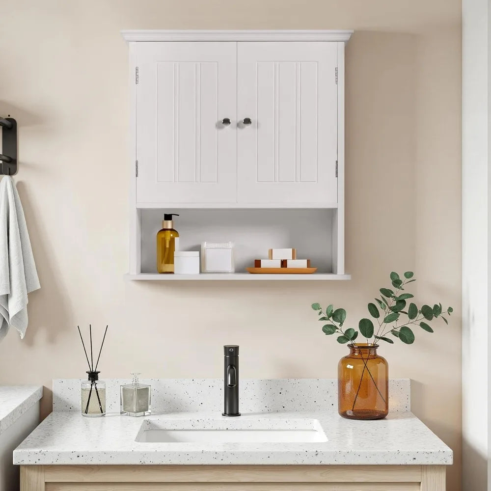 Bathroom/Kitchen Wall Cabinet with 2 Doors