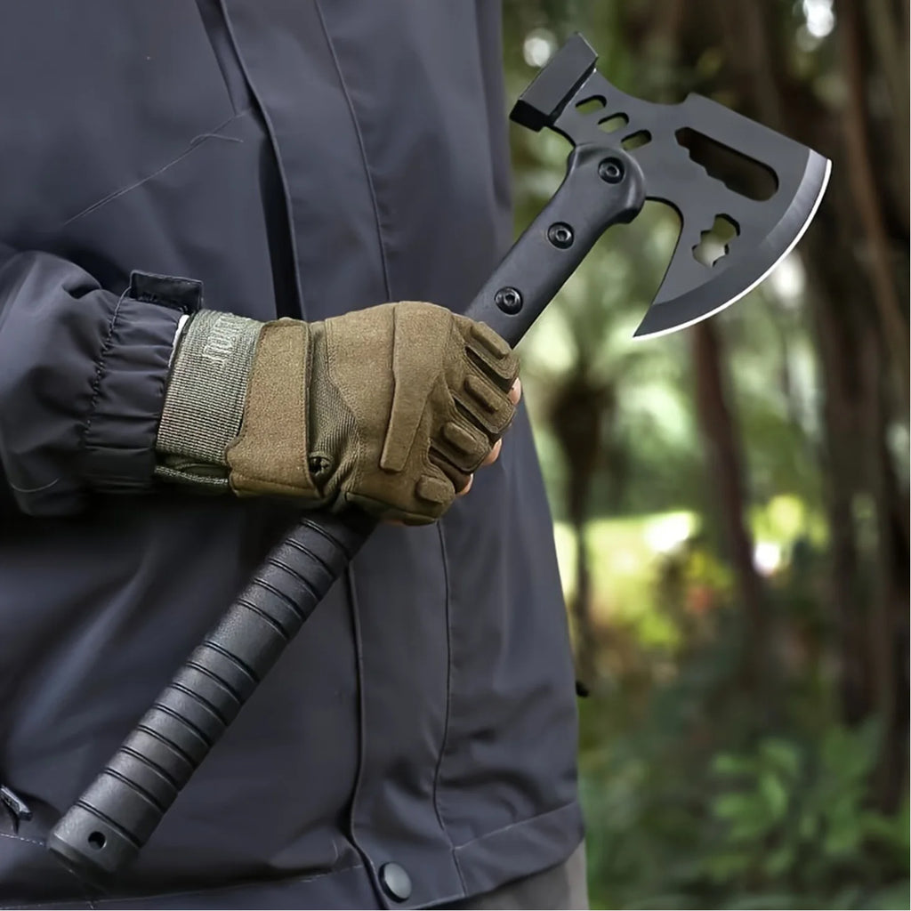 Stainless Steel Outdoor Axe & Hatchet Combo