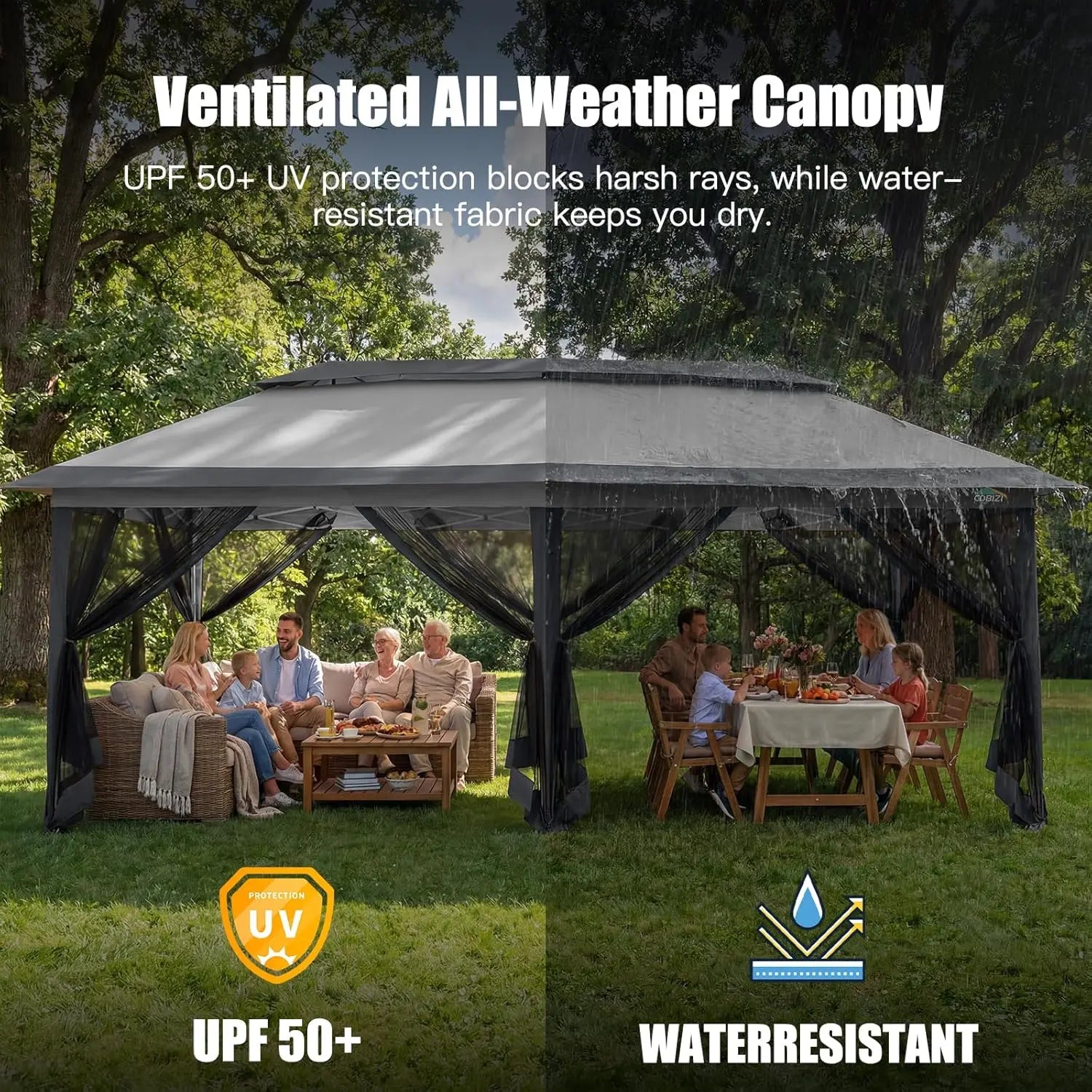 12x20ft Pop Up Canopy Pavilion