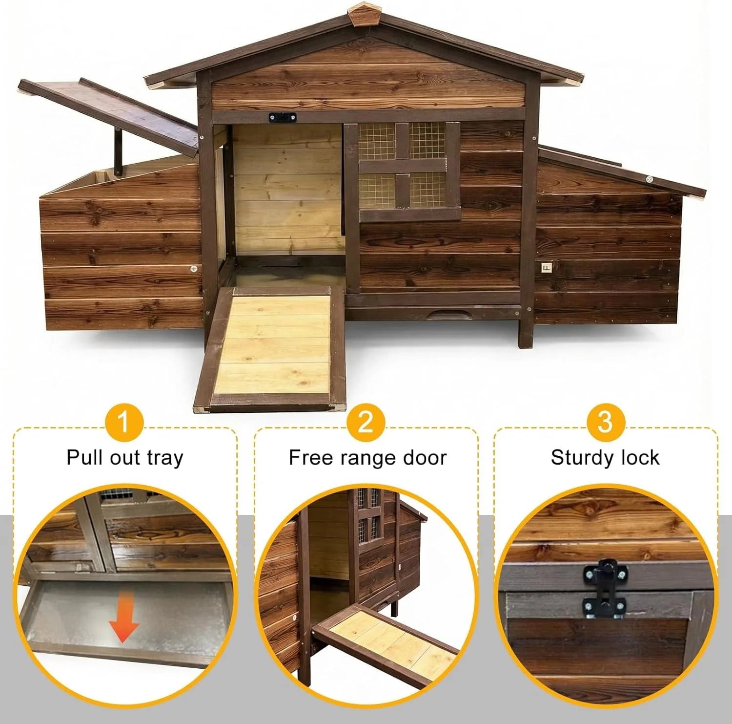 Chicken Coop with 2 Nesting Boxes