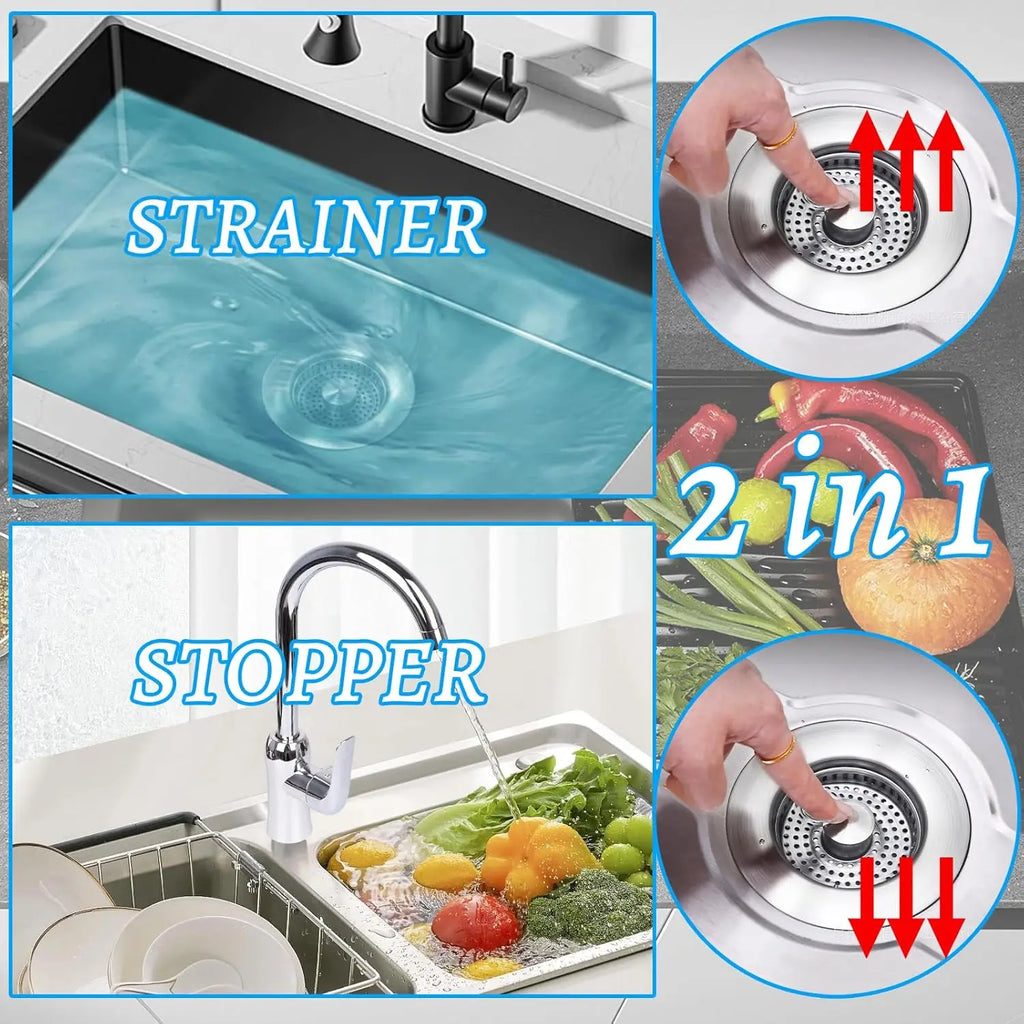 Universal Stainless Steel Kitchen Sink Stopper/strainer