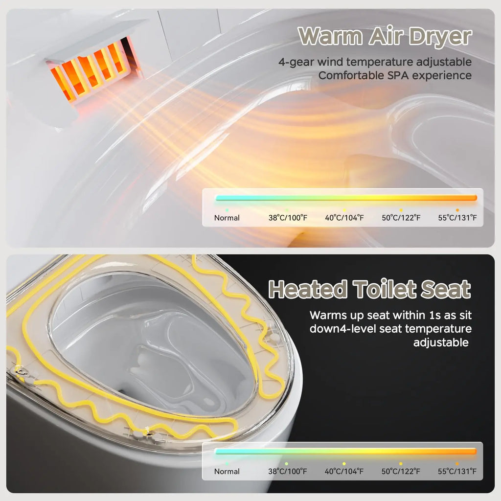 17.7" Heated bidet