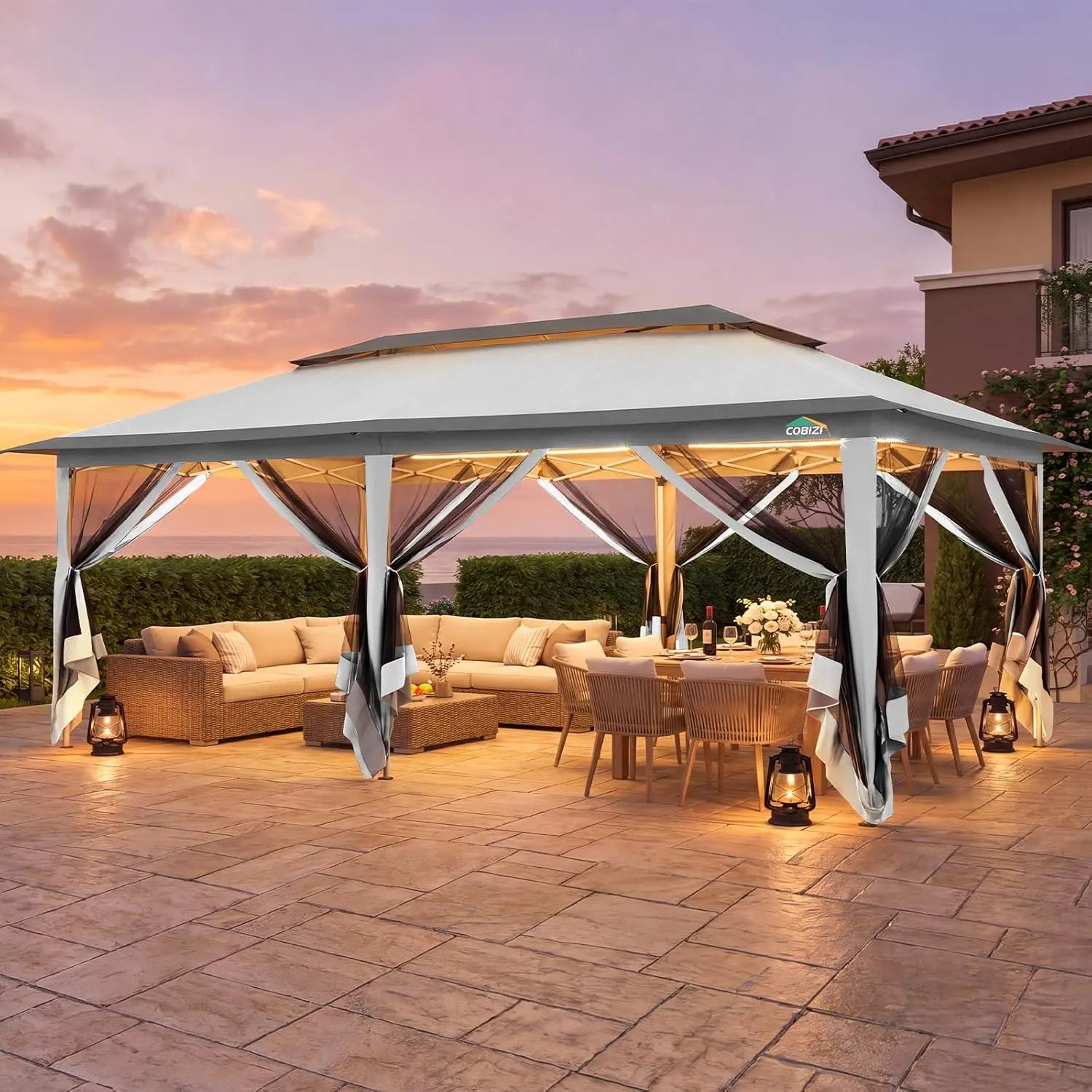 12x20ft Pop Up Canopy Pavilion