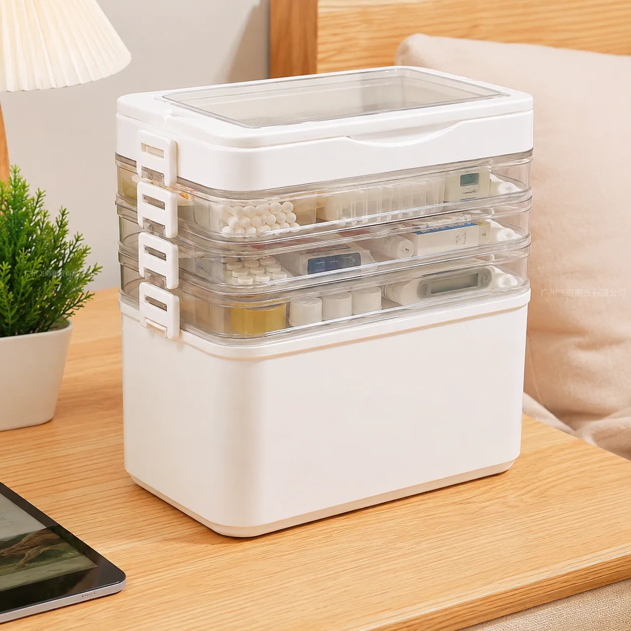 Large-Capacity Multi-Tier Stackable Storage Box