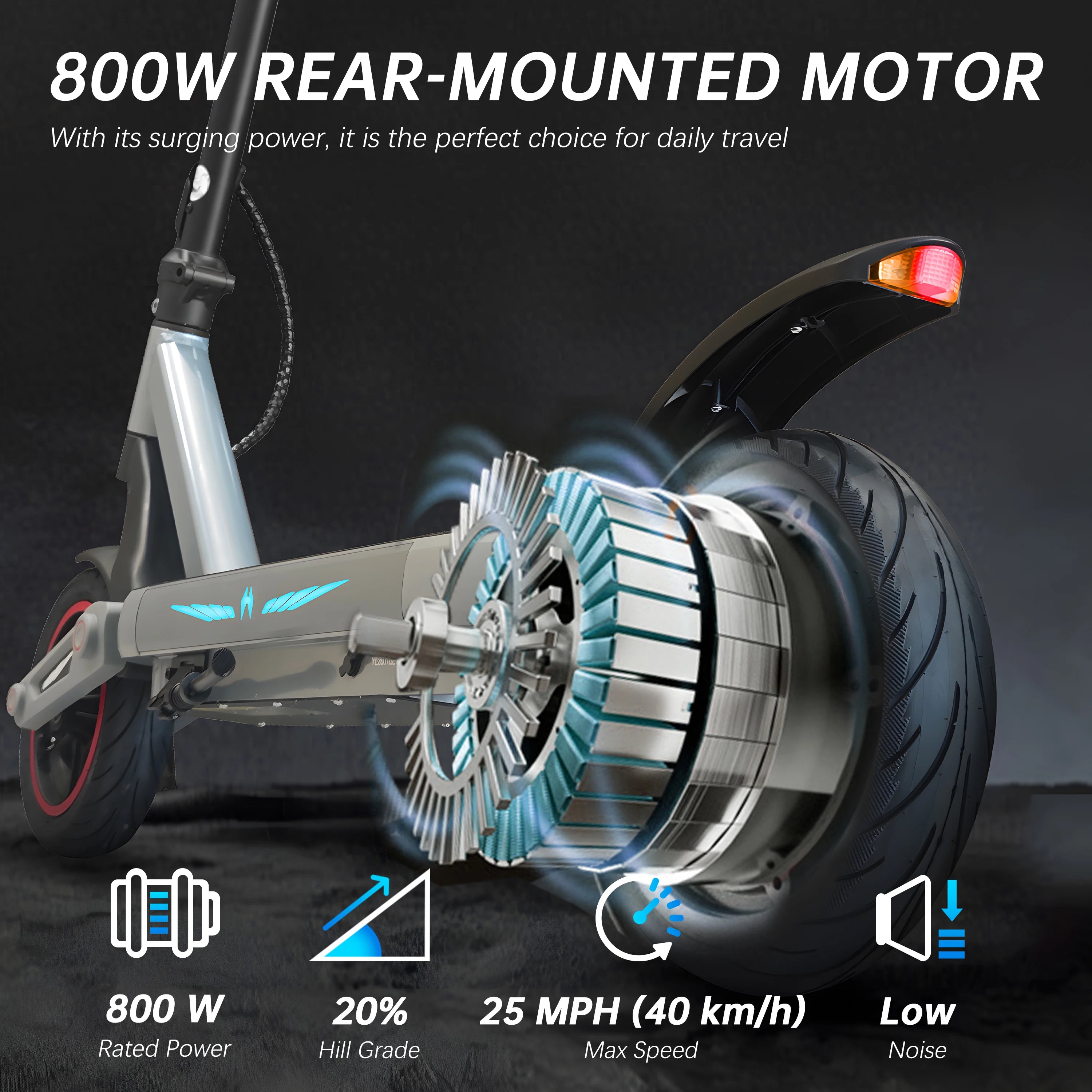 Electric Scooter with All-Terrain Tires