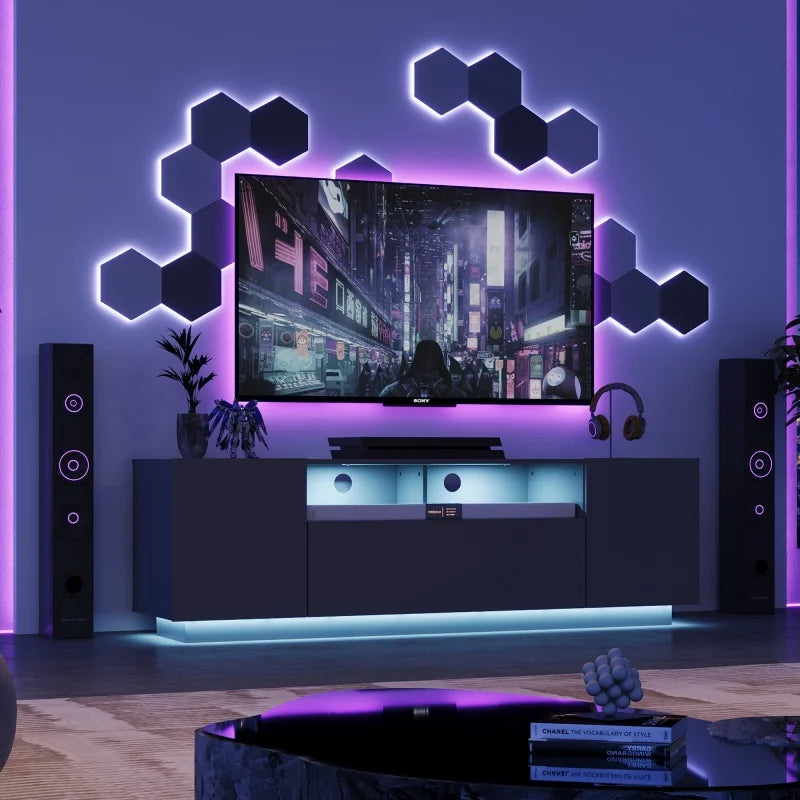 TV Entertainment Center with Storage Cabinet