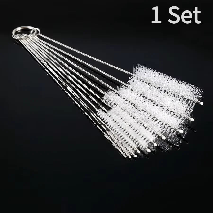10pc. multiple diameter Reusable Straw Cleaning Brush
