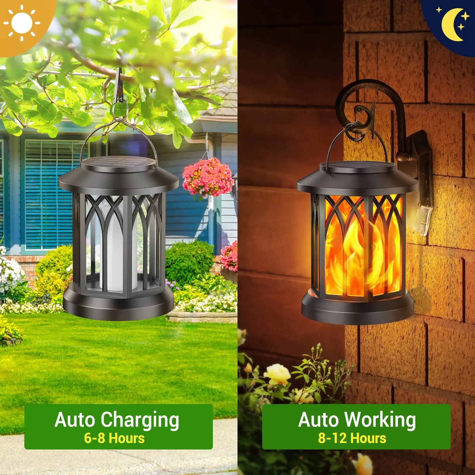 4 Pack Solar Lantern Outdoor Lights