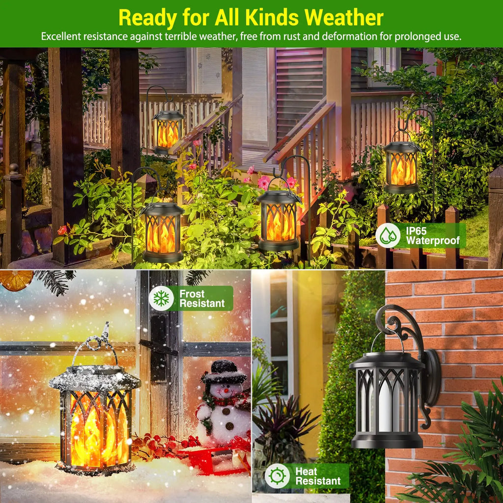 4 Pack Solar Lantern Outdoor Lights