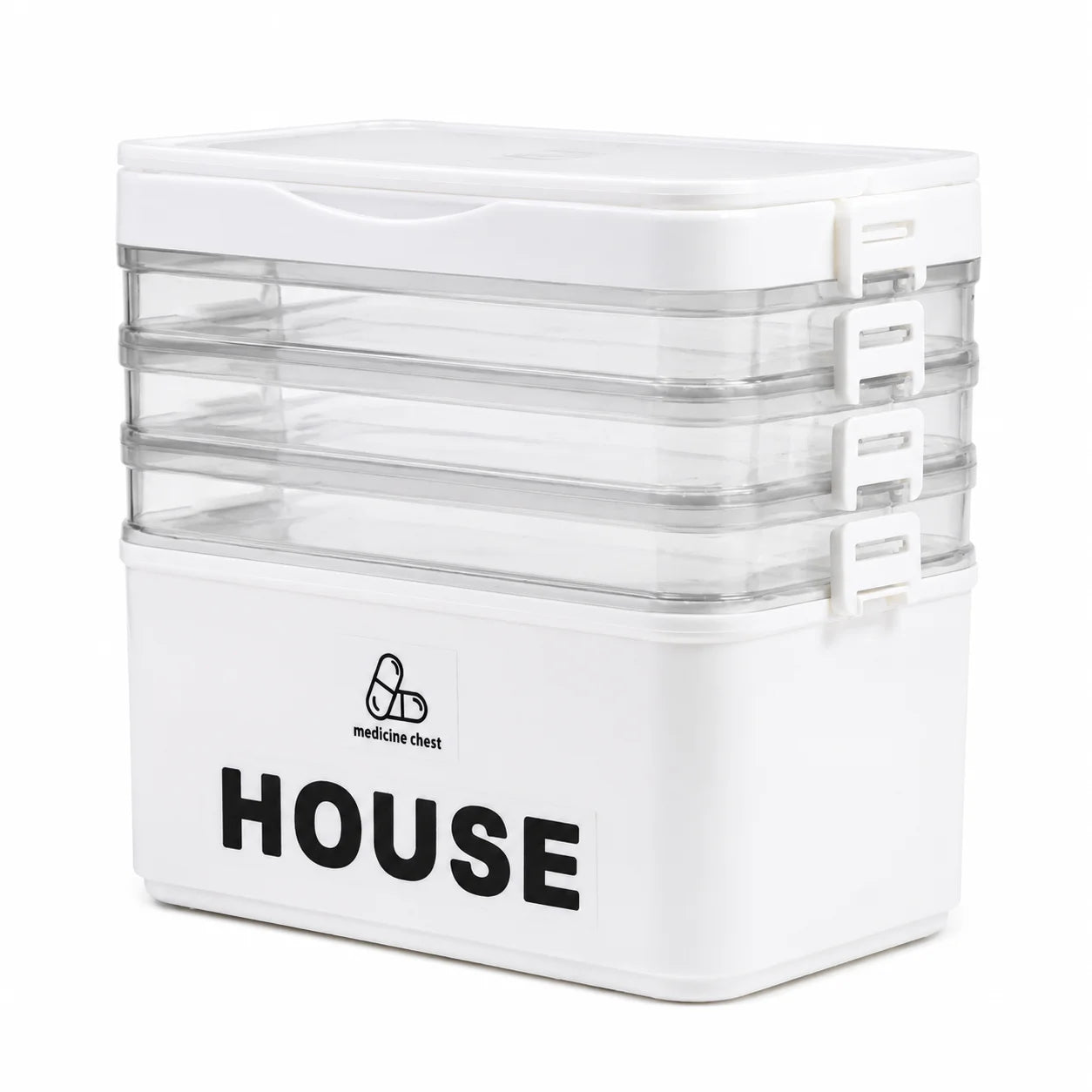 Large-Capacity Multi-Tier Stackable Storage Box