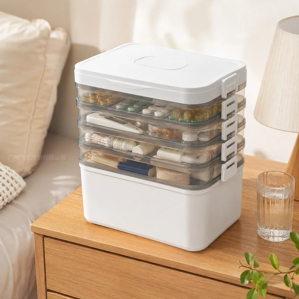 Large-Capacity Multi-Tier Stackable Storage Box