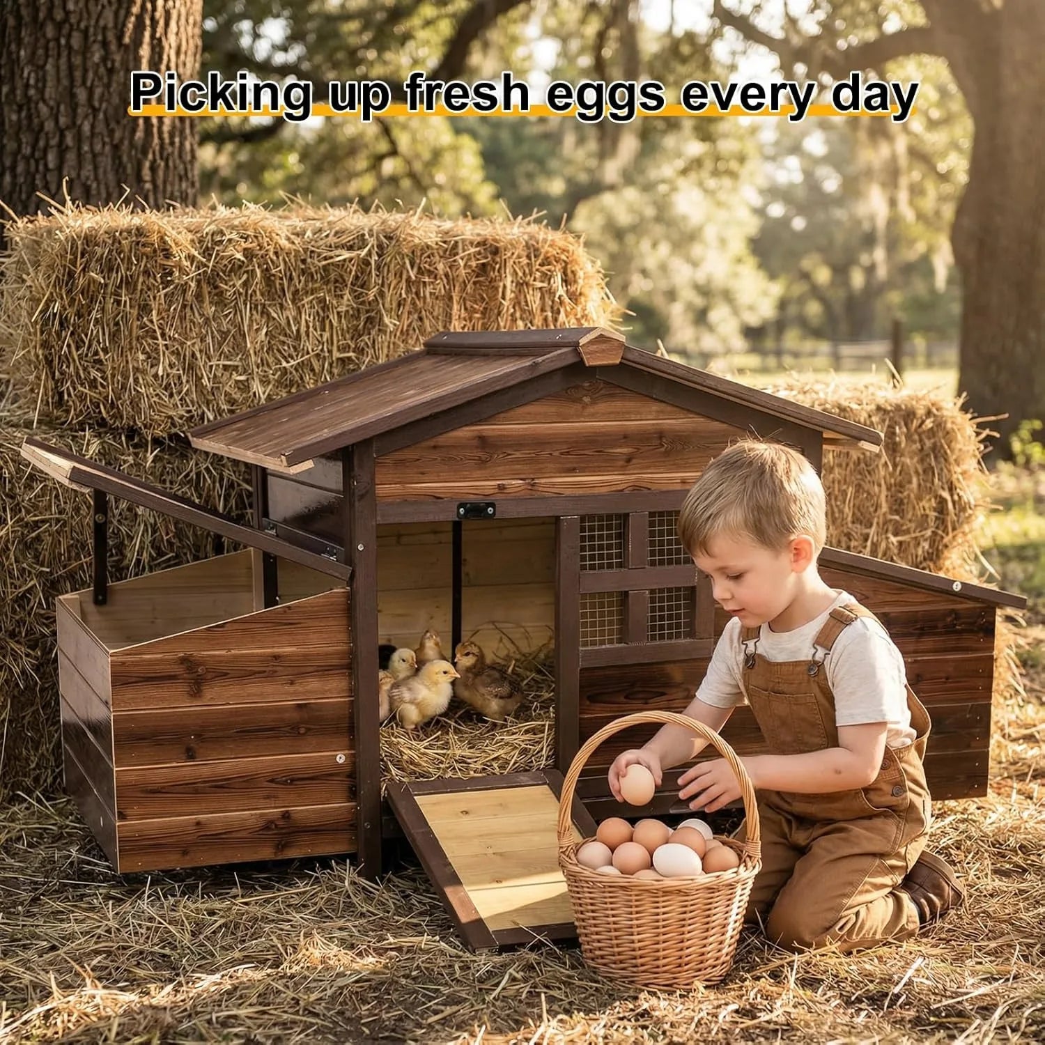 Chicken Coop with 2 Nesting Boxes