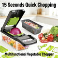 Multifunctional Chopper Dicer Slicer Cutter with Container