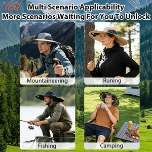 2-Fan Solar-Powered Sun Hat