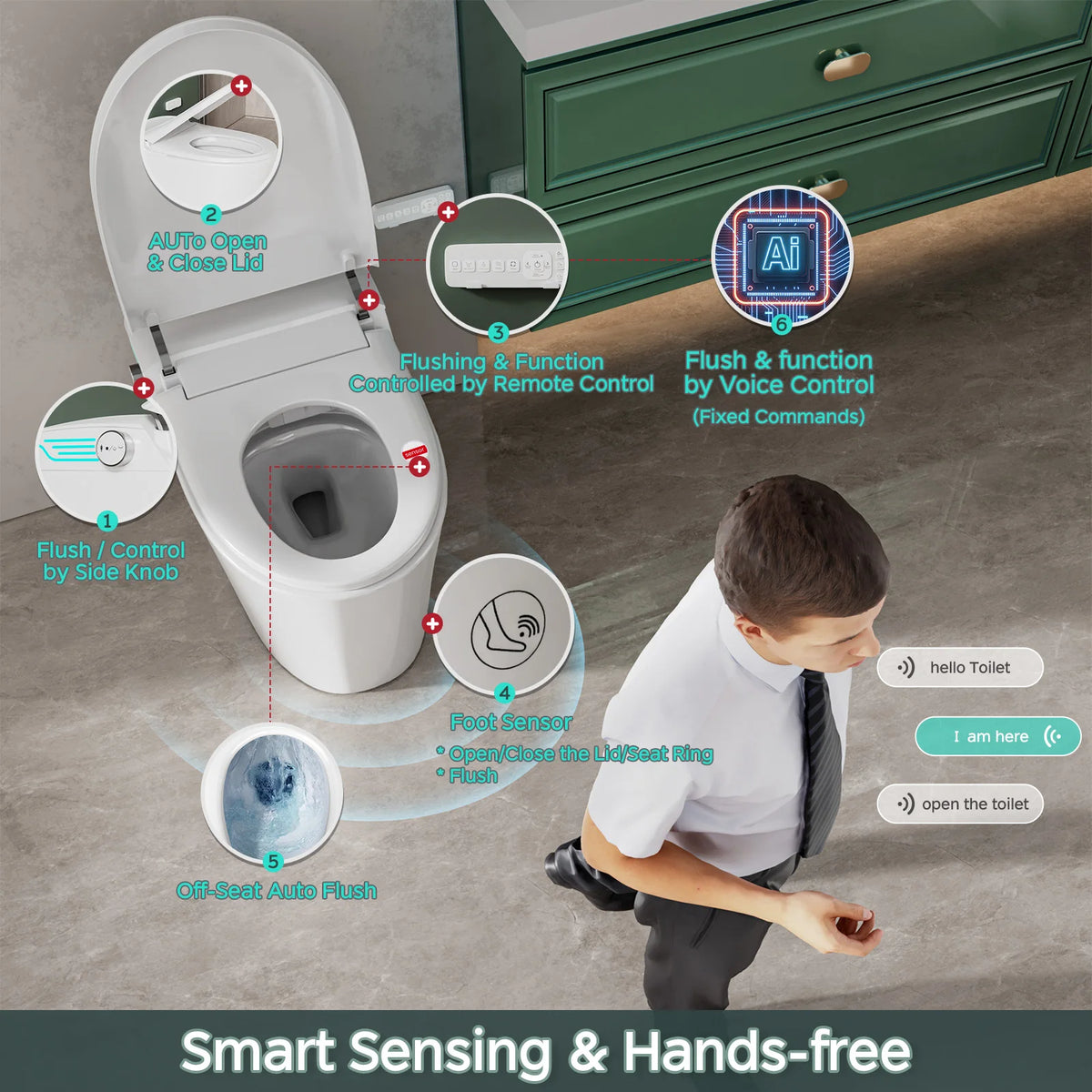 17.7" Heated bidet