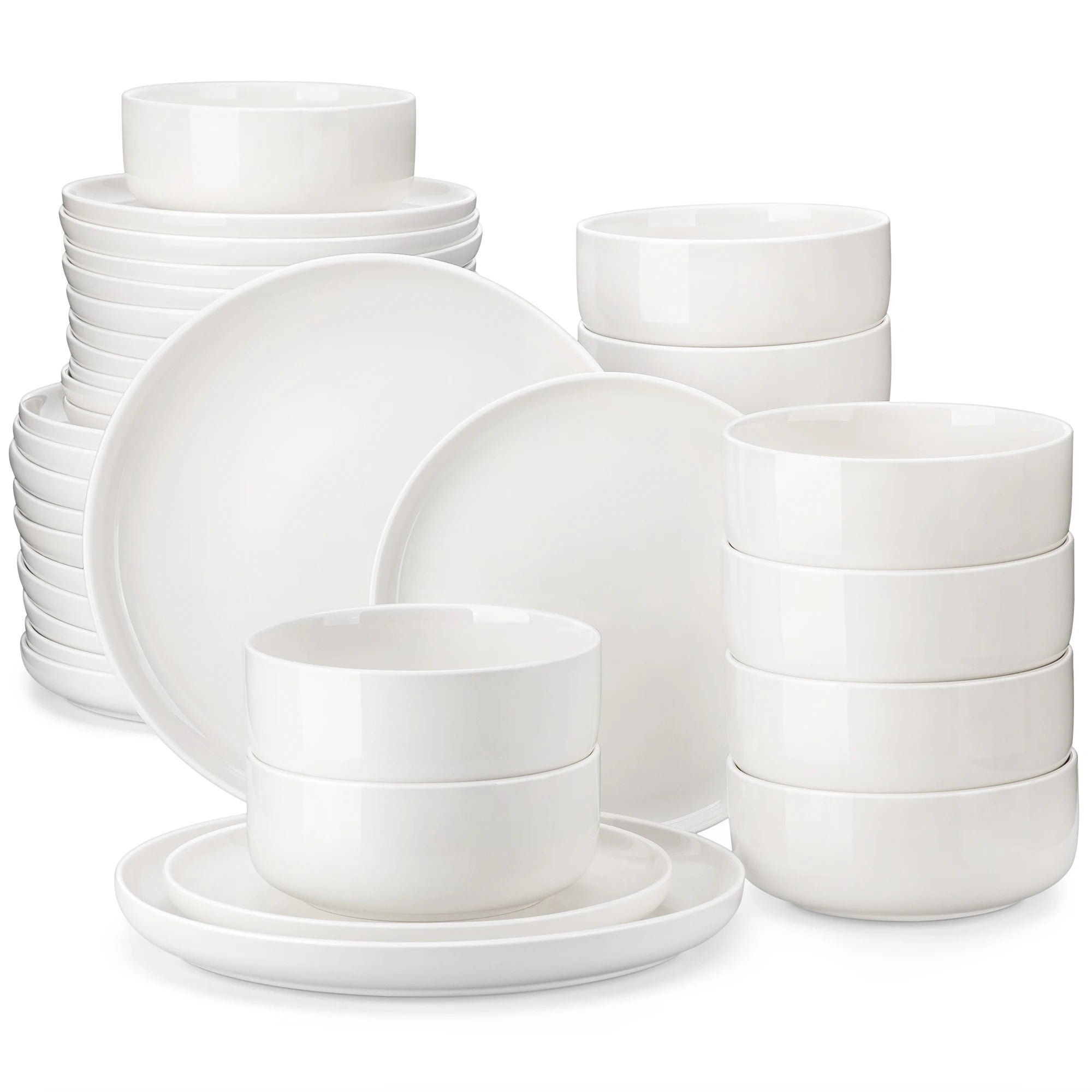 18/36-Pc. Porcelain Dinnerware Set