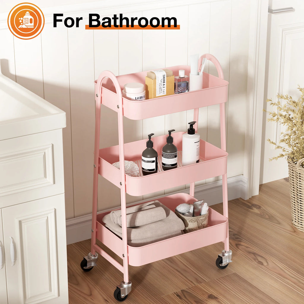 3 Tier Small Rolling Cart