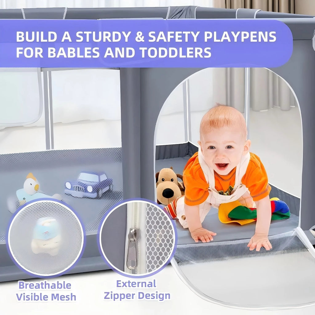 Playpen, Extra Large for Indoor & Outdoor Use