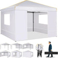 10x10FT Pop Up Canopy Sidewalls/Roll-up Ventilated Windows/Mosquito net,