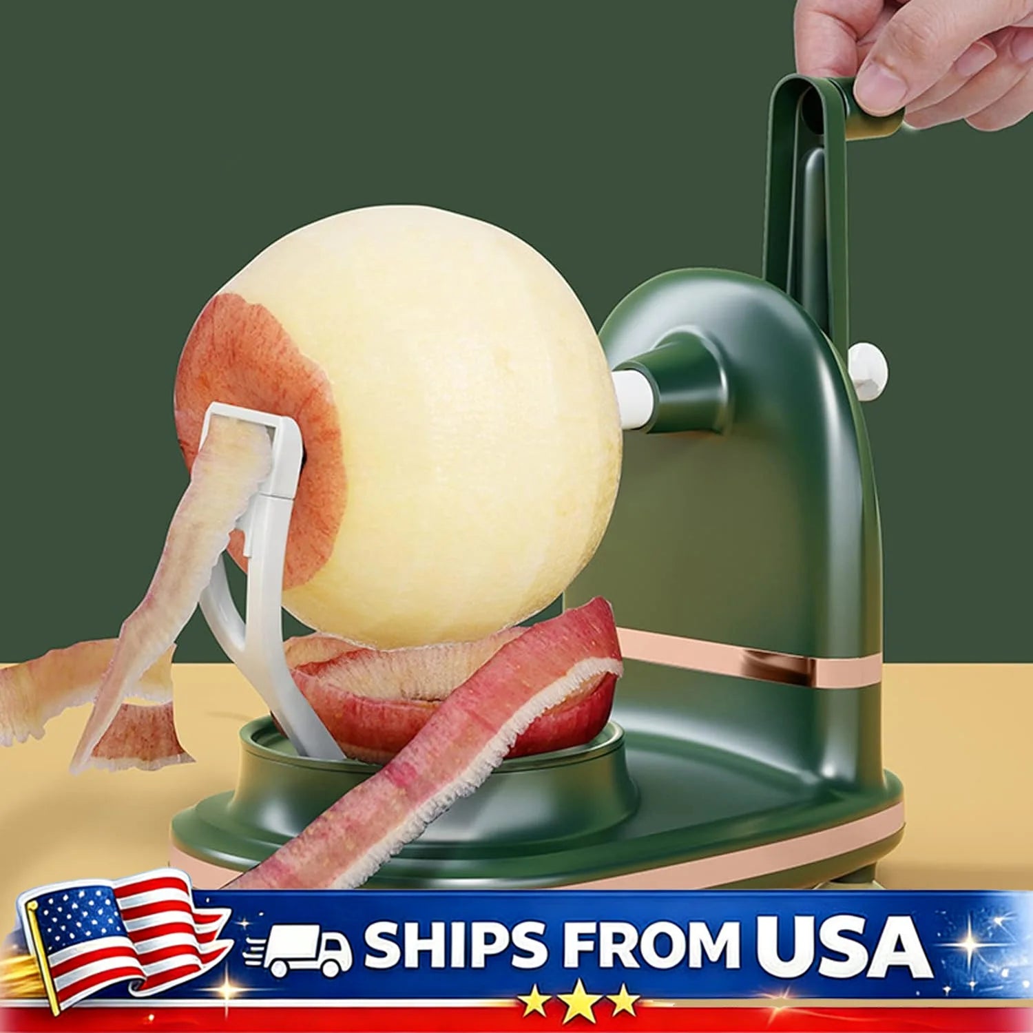 Slicer/Corer/Peeler With Suction Grip Stainless blade