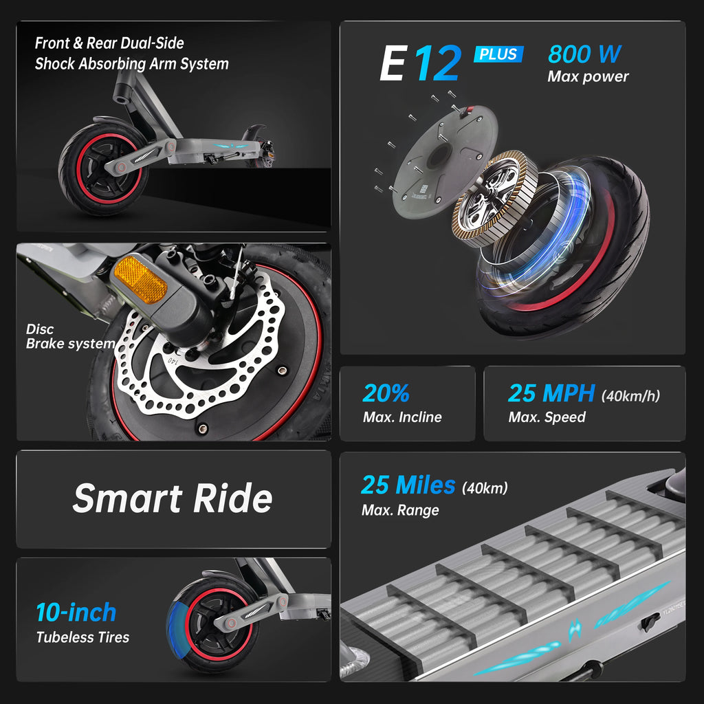 Electric Scooter with All-Terrain Tires