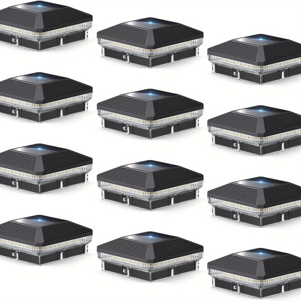 Solar Post Lights with 3 Modes 6/12 pk.