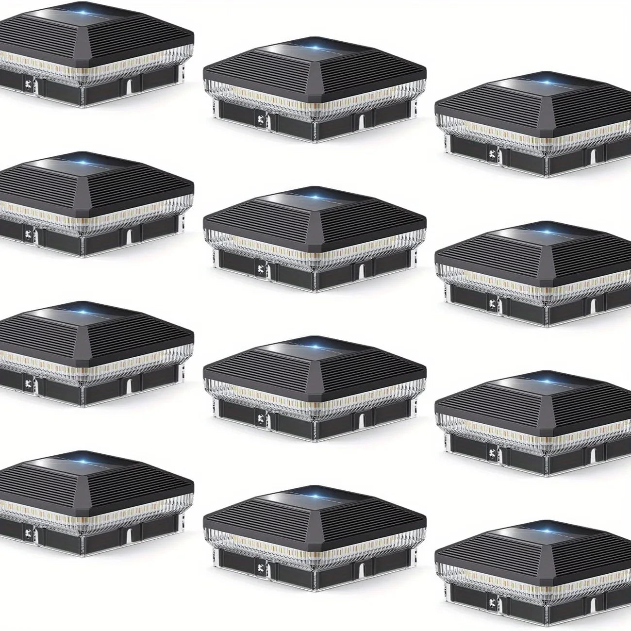 Solar Post Lights with 3 Modes 6/12 pk.