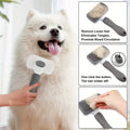 One-Button Pet De-shedding Brush