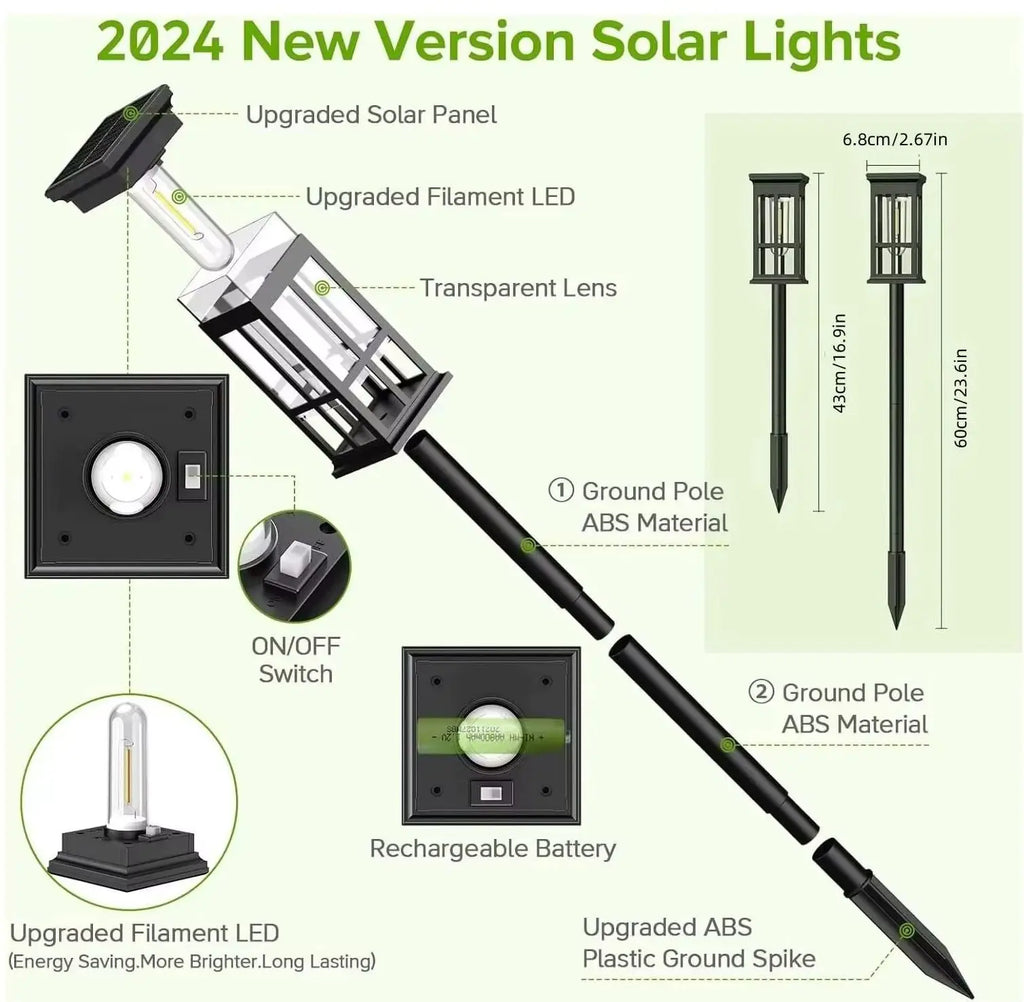 Outdoor waterproof/auto-on Solar Lamp