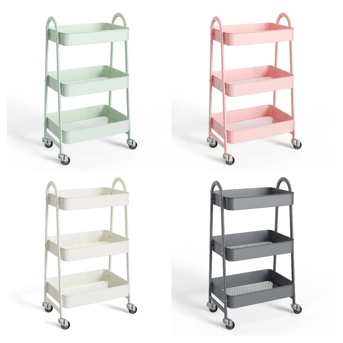 3 Tier Small Rolling Cart