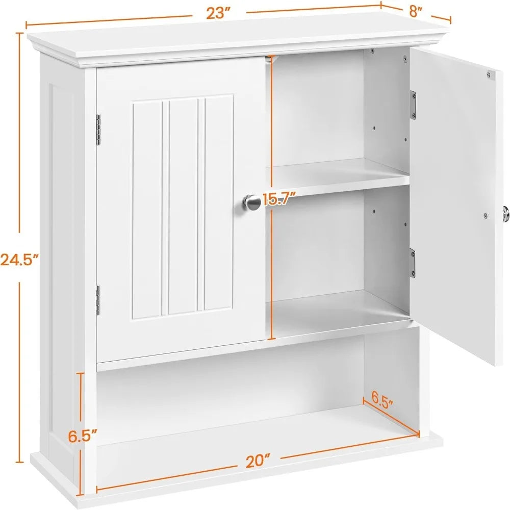 Bathroom/Kitchen Wall Cabinet with 2 Doors