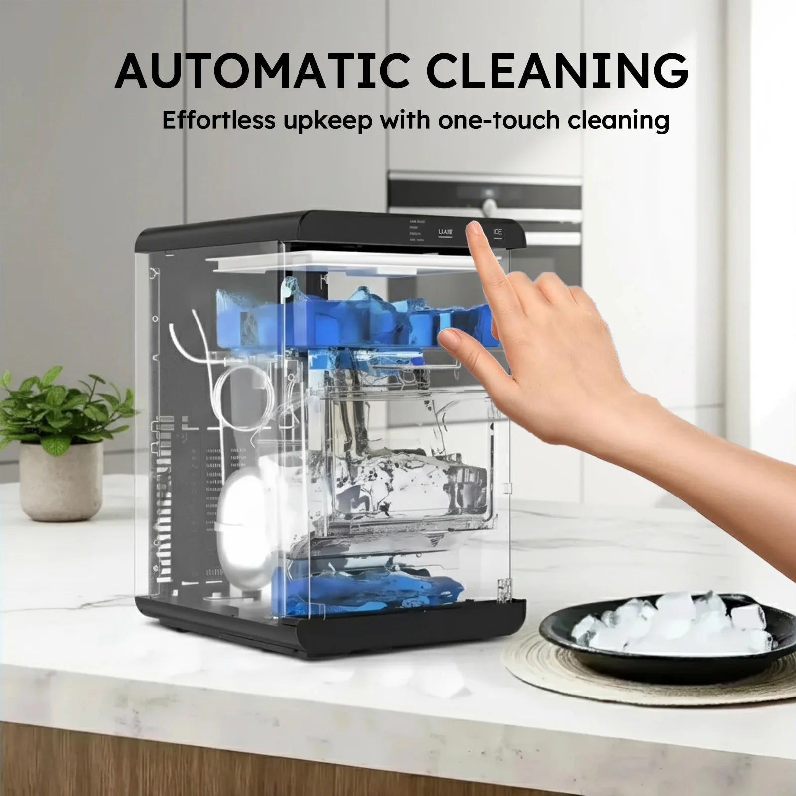 Nugget Countertop Ice Maker 44bs/24h Self-Cleaning