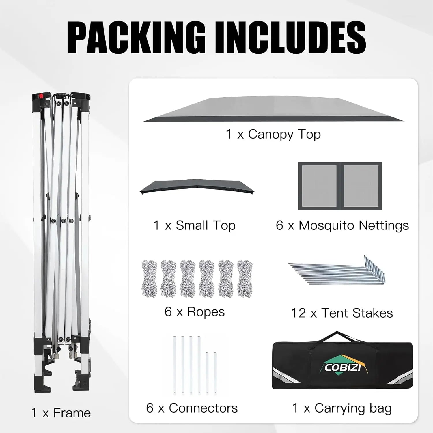 12x20ft Pop Up Canopy Pavilion