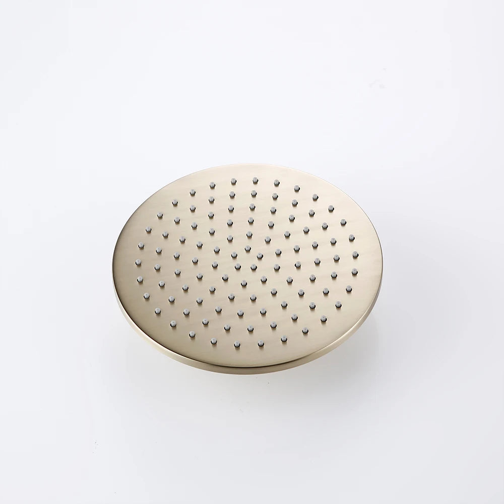 Rain Fall Shower Head Brushed Gold