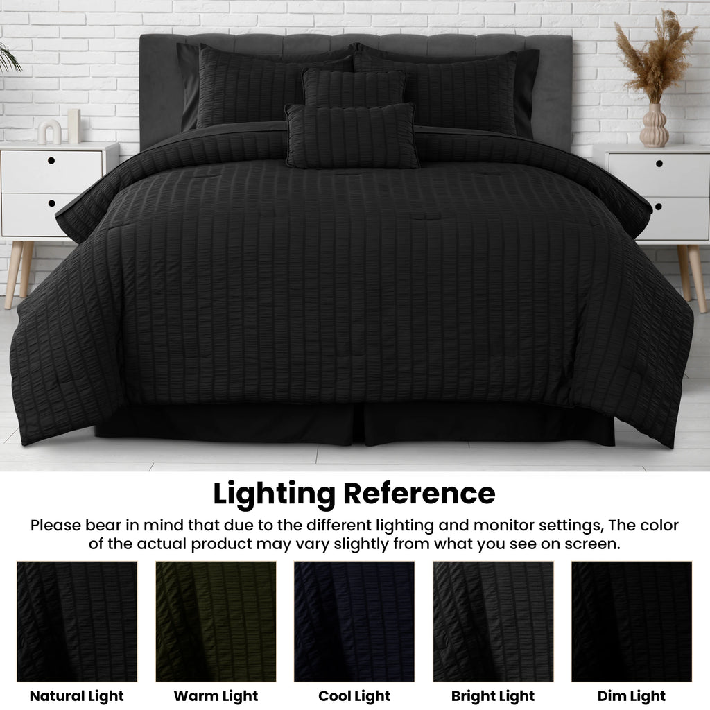 10 Piece Comforter Set, Bed in a Bag, down alternative