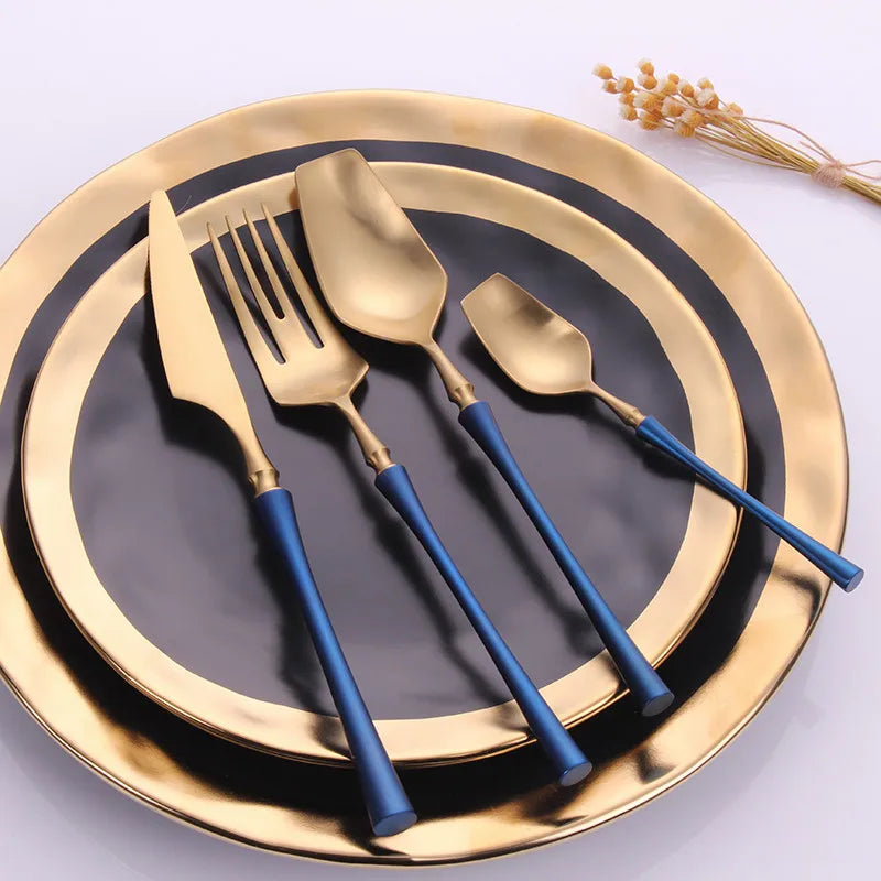 Gold Stainless steel Dinnerware