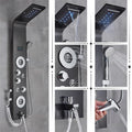 Black/Brushed Bathroom Shower Faucet LED