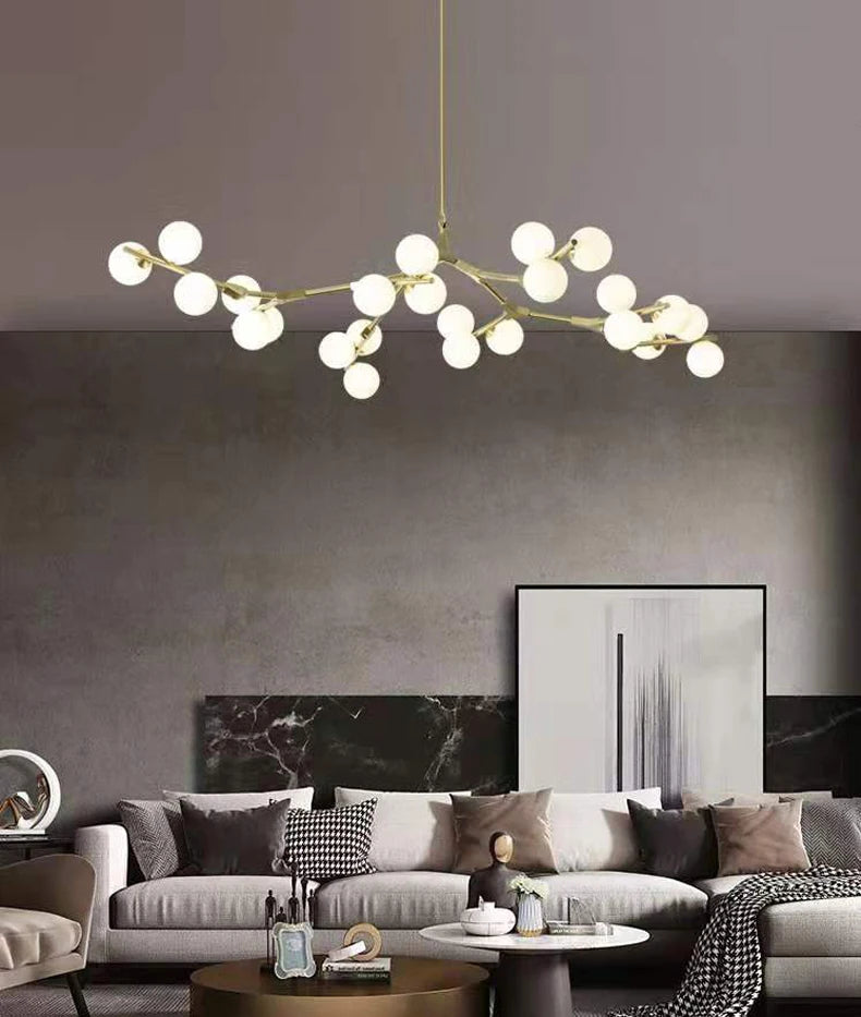 Black Gold LED Chandelier