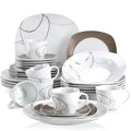 30-Piece Porcelain Dinner Plate Set